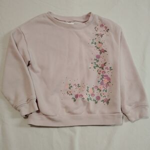 GAP Light Pink Floral Crewneck Sweatshirt